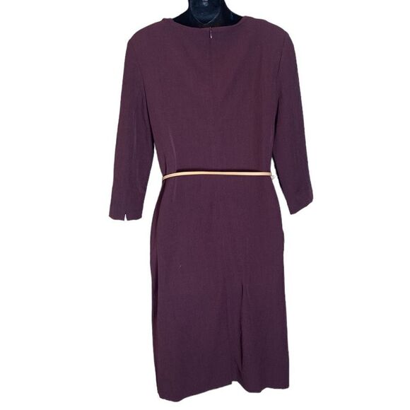M.M. Lafleur burgundy etsuko dress size 4 sheath office corpcore - Picture 6 of 9